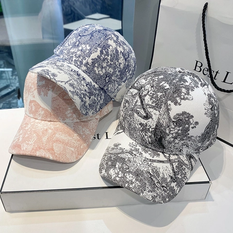 Gorra De Béisbol Con Estampado De Paisaje Vintage Algodón Ajustable Sombrero De Moda Al Aire Libre Para Hombres Mujeres