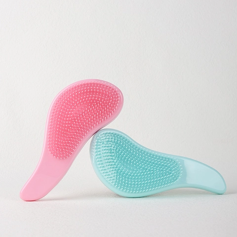 Detangling Hair Brush Massage Comb Ergonomic Plastic Wet Dry Use Haircare Styling Tool For Women Girls
