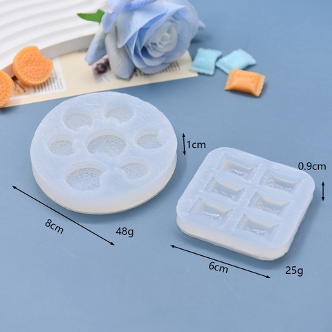 Silicone Mold Biscuit Candy Shape For Fondant Chocolate Baking DIY Crafting Flexible Non-Stick