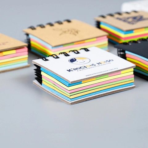 Portatile Mini Taccuino a Spirale Foglietti Adesivi Studente Blocco Note Set Tasca Memo Pad Fluorescente Note Cancelleria