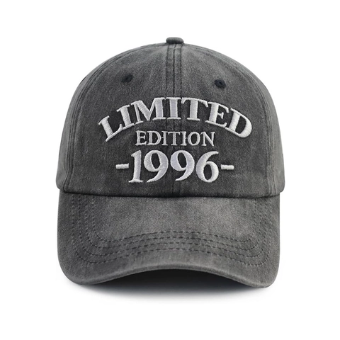 Casquette De Baseball En Coton Lavé Vintage Édition Limitée Année Brodée Rétro Ajustable Style Papa Décontracté