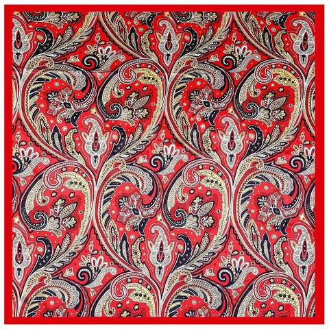 Pañuelo Cuadrado de Satén de Cachemira Vintage para Mujer Accesorio de Chal Decorativo de Seda Bohemia