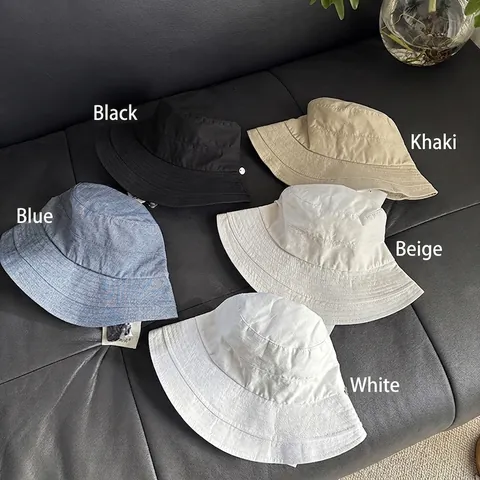 Vissershoed Dames Opvouwbaar Asymmetrisch Brede Rand Zonbescherming Ademend Polyester Buiten Reizen Zonnehoed