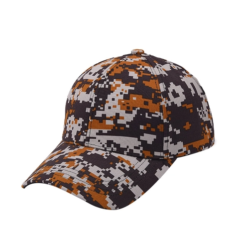 Digitaler Camouflage Baseballkappe Baumwolle Gebogener Schirm Taktisch Outdoor Verstellbar Hut Für Herren Damen