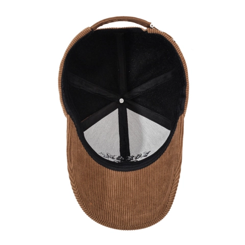 Casquette De Baseball En Velours Côtelé Broderie Réglable Coupe-vent Chaud Chapeau De Soleil Extérieur Hommes Femmes