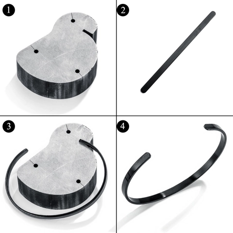 Stainless Steel Bracelet Bending Tool Manual C-Shaped Bracelet Making Jig DIY Jewelry Crafting Tool With Fixing Nails