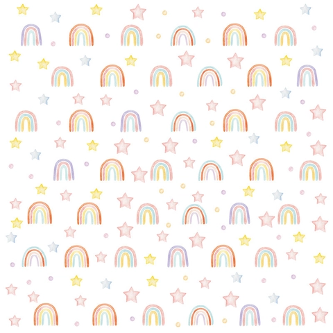 Regenbogen Stern Wandaufkleber PVC Selbstklebend Abnehmbar Für Kinderzimmer Dekoration Cartoon Boho Stil