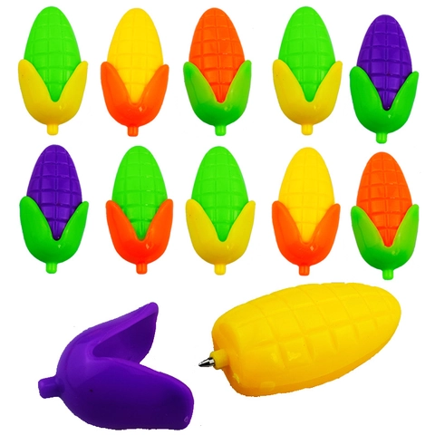 Mini Penna A Sfera A Forma Di Mais Simulazione Plastica Colorata Giocattolo Novità Per Bambini Studenti Scuola Cancelleria Bomboniere