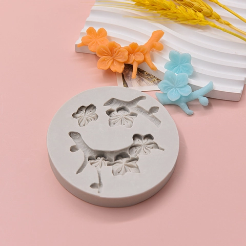 Stampo In Silicone Ramo Di Ciliegio Sakura Per Fondant Cioccolato Decorazione Torte DIY Design Floreale