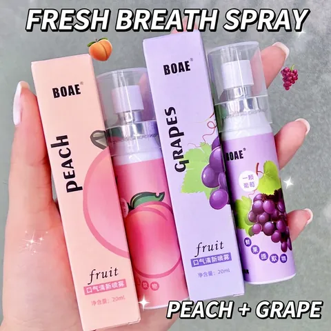 Breath Freshener Oral Spray Long Lasting Portable Fruit Flavor Mouth Deodorant For Adult Daily Care