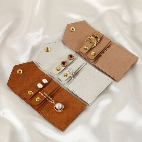 Suede Jewelry Pouches