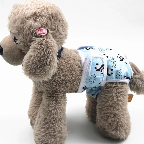 Hond Fysiologische Broek Waterdicht Ademend Polyester Huisdier Luiers Cartoon Print Beschermend Ondergoed Voor Honden