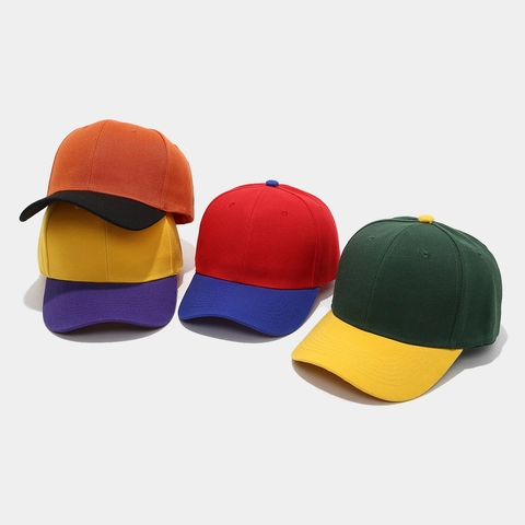 Καπέλο Του Μπέιζμπολ Color Block Πολυεστέρας Twill Πολλαπλά Πάνελ Ρυθμιζόμενο Καμπυλωτό Γείσο Προστασία Από Τον Ήλιο
