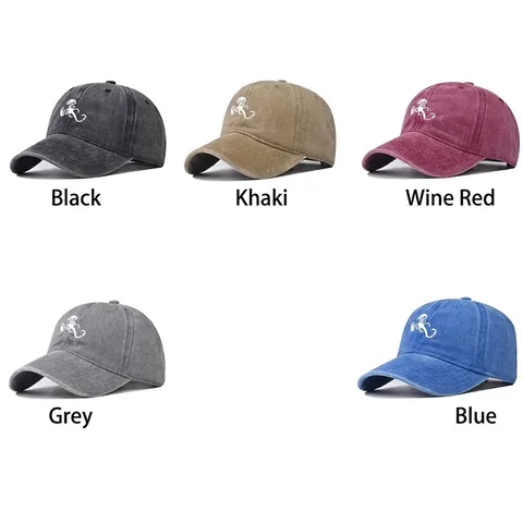 Cappellino Da Baseball In Cotone Lavato Ricamo Scorpione Vintage Distressed Dad Hat Regolabile Sport All Aperto Per Uomini Donne