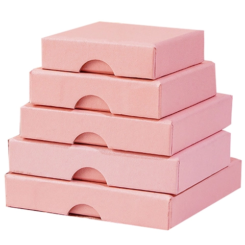 Jewelry Packaging Boxes And Velvet Drawstring Bags For Bracelet Ring Square Cardboard Gift Box Drawer Style Multi Color