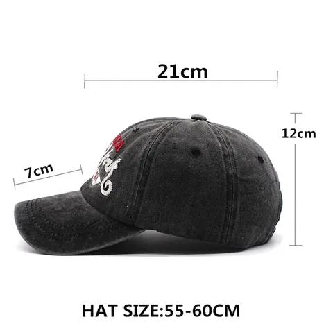 Gorra De Béisbol De Algodón Lavado Bordado America New York NY Vintage Ajustable Estilo Distressed