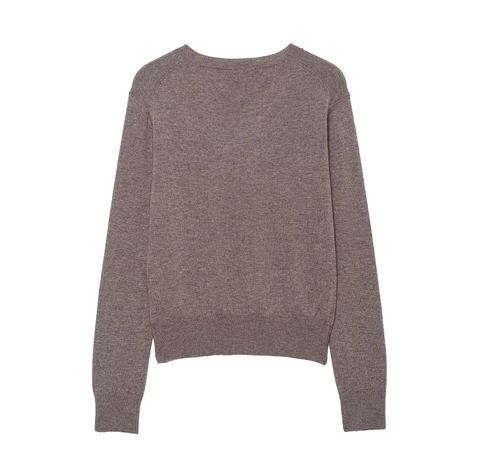 Dames V Hals Argyle Gebreide Trui Wolmix Geometrisch Patroon Vintage Lange Mouwen Pullover