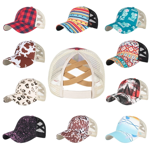 Women'S Fashion Flame Printing And Dyeing Curved Eaves Baseball Cap