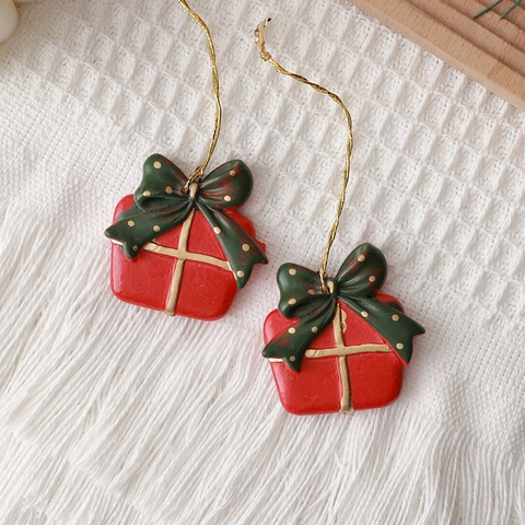 Ornamenti Natalizi Appesi Resina Dipinti A Mano Babbo Natale Calza Confezione Regalo Bastoncino Di Zucchero Decorazione