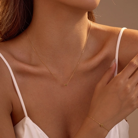 Collar Pulsera Y Pendientes De Rosa Joyería De Acero Inoxidable Chapado En Oro De 18K Minimalista Elegante Para Mujer