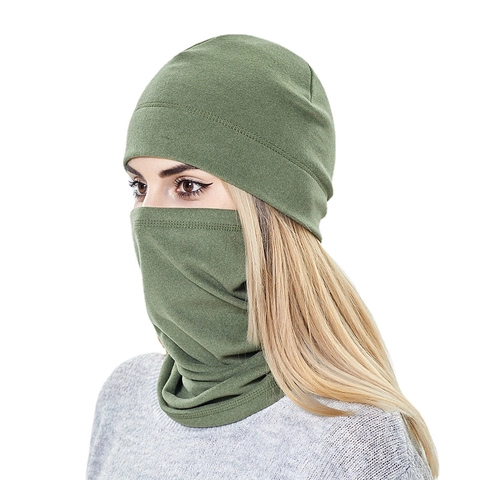 Cappello Beanie E Scaldacollo Inverno Termico Antivento Pile Maglia Ciclismo All'aperto Per Adulti