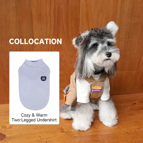 Pet Overalls Jumpsuit Polyester Warm Windproof Adjustable Waist Pocket Workwear Clothing For Dogs Cats