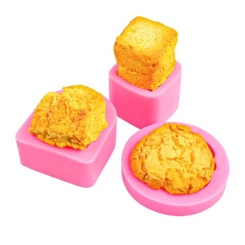 Simulation Brot Toast Silikonform DIY Handgemachte Seife Kerze Aroma Gips Backen Gebäck Keks Handwerkzeug