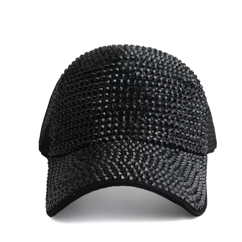 Full Rhinestone Baseball Cap Women Sparkle Glitter Breathable Mesh Trucker Hat Sun Protection Adjustable Luxury Summer