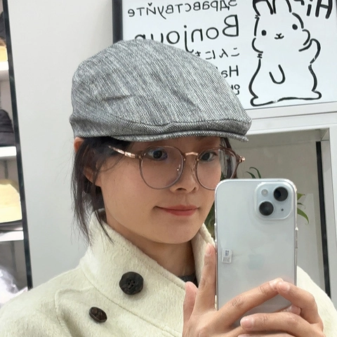 Vintage Herringbone Flat Cap Cotton Linen Polyester Breathable British Style Forward Hat Adjustable Newsboy Beret Unisex