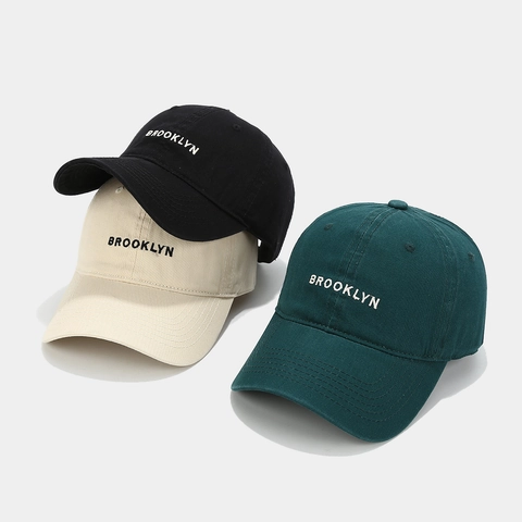 Cappello Da Baseball Cotone Ricamo Brooklyn Regolabile Retro Protezione Solare Cappello Sport Uomini Donne