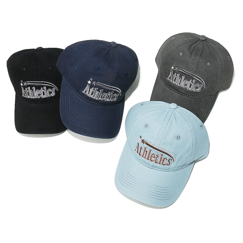 Retro Athletics Stickerei Baumwolle Baseballkappe Verstellbare Weiche Krone Sportliche Gebogene Krempe Sonnenhut Unisex