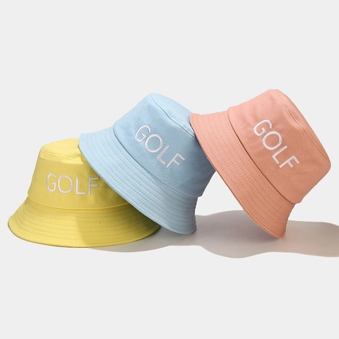 Cappello Bucket In Cotone Twill Con Ricamo Golf Protezione Solare Sport All'aperto Estate Streetwear Per Uomo E Donna