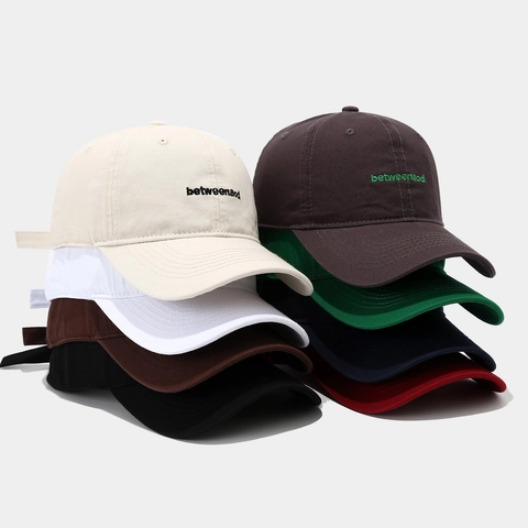 Cappello Da Baseball In Cotone Vintage Ricamo Lettera Regolabile Visiera Curva Berretto Da Sole Casual Per Uomini Donne
