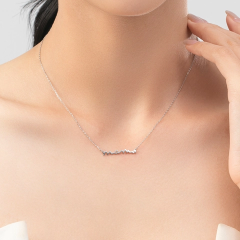 Collar Con Colgante De Letra Mama Mom De Plata De Ley 925 Escritura Cursiva Cadena De Clavícula Joyería Elegante Simple Para Mujer