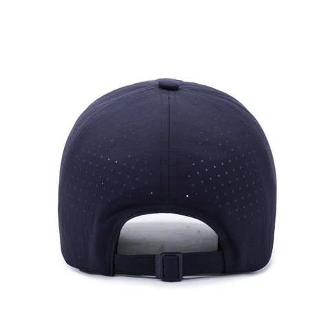 Unisex Quick Dry Baseball Cap Breathable Laser Cut Holes Sun Protection Long Brim Polyester Sports Hat Adjustable Casual