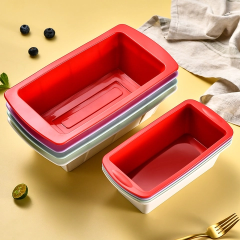 Stampo Per Torte Rettangolare In Silicone Stampo Per Pane Tostato Resistente Al Calore Antiaderente Flessibile Utensile Da Cucina