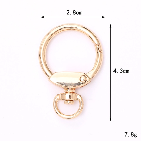 Zinc Alloy Lobster Clasp Swivel Spring Ring Heart Star D Shape Jewelry Findings DIY Keychain Bag Accessories