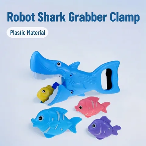 Giocattoli Da Bagno Pinza Squalo Plastica Meccanica Gioco Cattura Animali Marini Per Bambini Piccoli Divertimento Interattivo