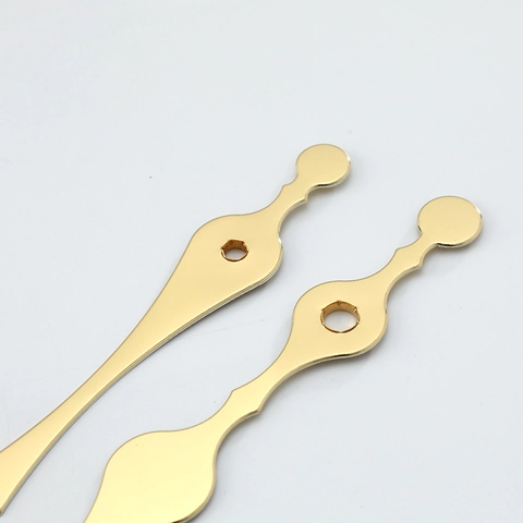 Aluminum Clock Hands Hour Minute Pointers For DIY Wall Clock Repair Replacement Spade Leaf Shape Multi Color