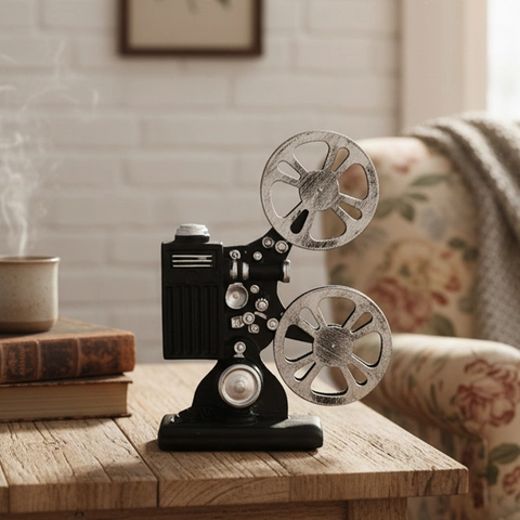 Vintage Filmprojektor Modell Retro Industriestil Harz Ornament Distressed Filmprojektor Figur Für Haus Büro Dekor