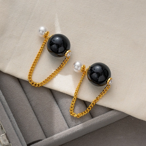 Orecchini Pendenti Con Nappe Di Künstliche Perle Per Donna Con Perno In Argento Sterling 925 Gioielli Geometrici In Resina Stile Di Lusso