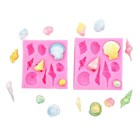 Stampo In Silicone A Forma Di Conchiglia Per Decorazione Torte Fondant Cioccolato Pasticceria Fai Da Te