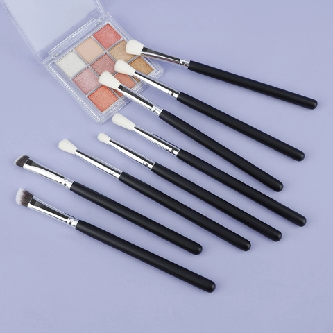 Lidschatten Make-up Pinsel Holzgriff Synthetikfaser Borsten Zum Verblenden Schattieren Augenbrauen Professionelle Beauty Tools