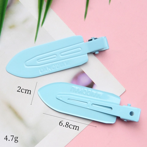 Glossy Traceless Hair Clips Metal Duckbill Alligator Hairpins Macaron Colors For Makeup Styling DIY Girls Women