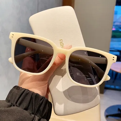Gafas De Sol Polarizadas Cuadradas Retro Montura TR90 Grande Protección UV400 Moda Sobredimensionadas Mujeres Hombres