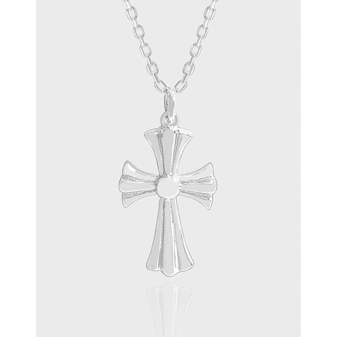 Collana Con Pendente A Croce Argento Sterling 925 Catena O Minimalista Stile Ins Coreano Gioielli Per Donna Elegante