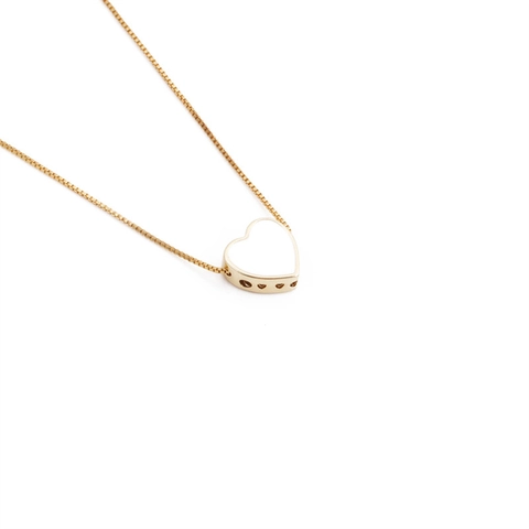 Heart Star Pendant Necklace Copper Real Gold Plated Geometric Elegant Minimalist Jewelry Gift For Women