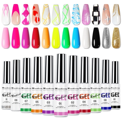 Nail Art Spider Gel Drawing Liner Gel For 3D Painting UV LED Soak Off Multicolor DIY Manicure Design