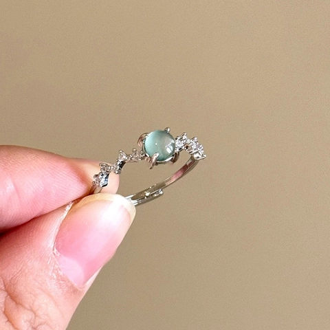 Vintage Palast Stil Kupfer Zirkonia Ring Für Damen Luxus Licht Geometrisch Verstellbar Offener Zeigefinger Ring Mode Handschmuck Geschenk