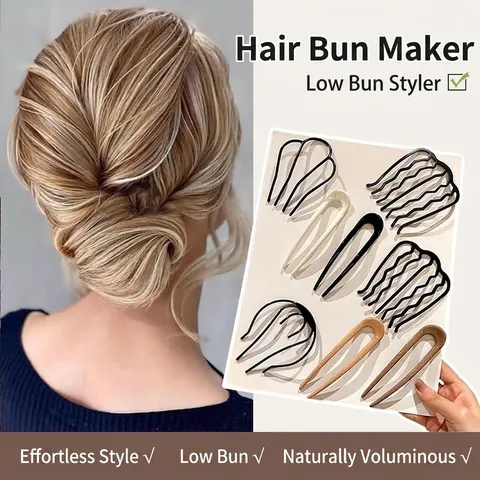 Haarstok Vork Knot Maker Minimalistisch ABS Legering Haarpeld Met Nep Kunstparel Voor Vrouwen Dagelijkse Haarstyling Frans Eenvoudig Accessoire